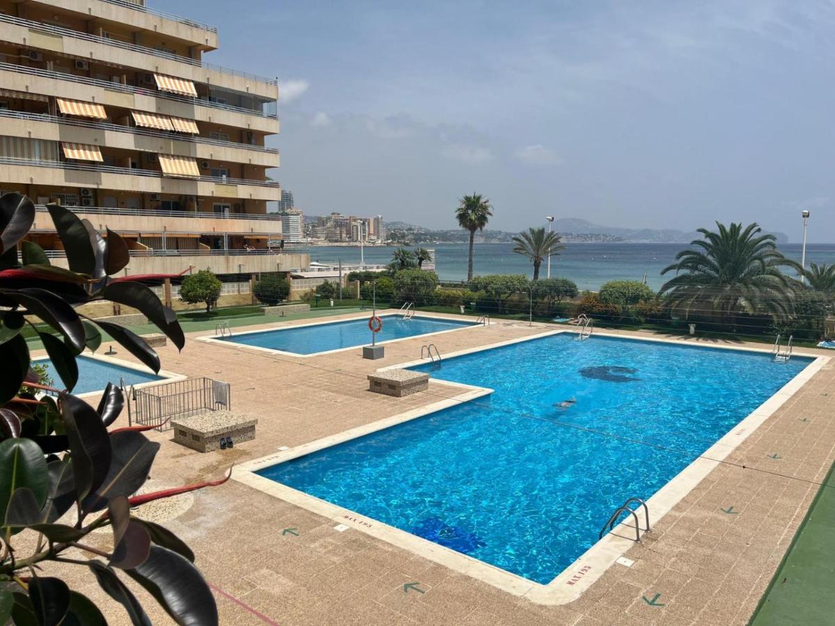 Calpe Apartamento 1A Linea De Playa Piscina Reformado Wifi Aire エクステリア 写真